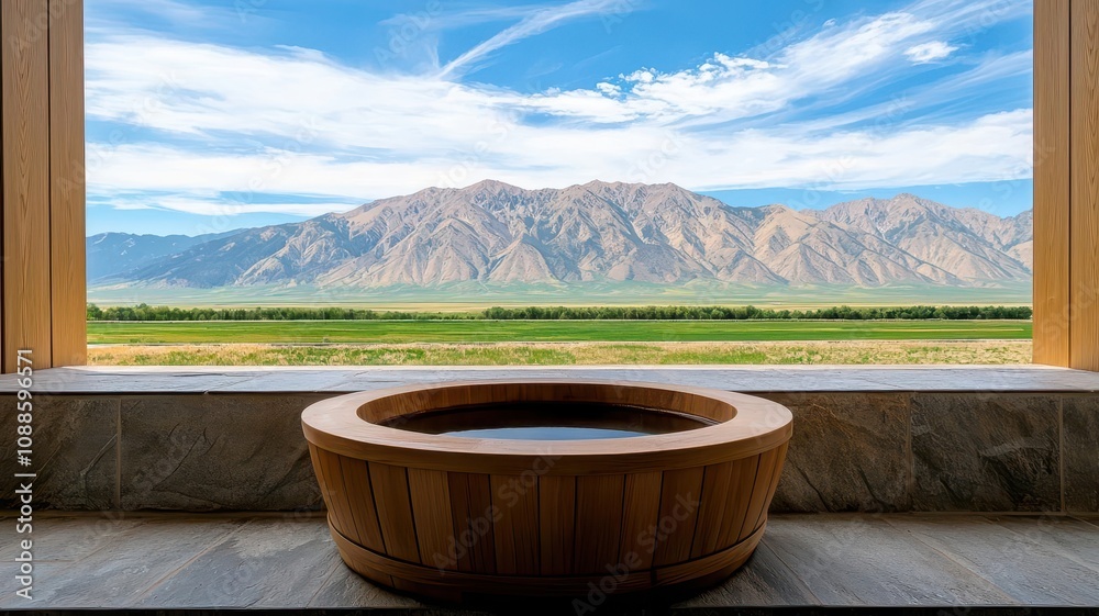 Mountain Spa Retreat with Mineral Hot Springs Rejuvenating experience with mineralrich hot springs, herbal steam baths, and panoramic mountain views 3D illustration. Mountain Spa Retreat with Mineral Hot Springs Rejuvenating experience with mineralrich hot springs, herbal steam baths, and panoramic mountain views 3D illustration.