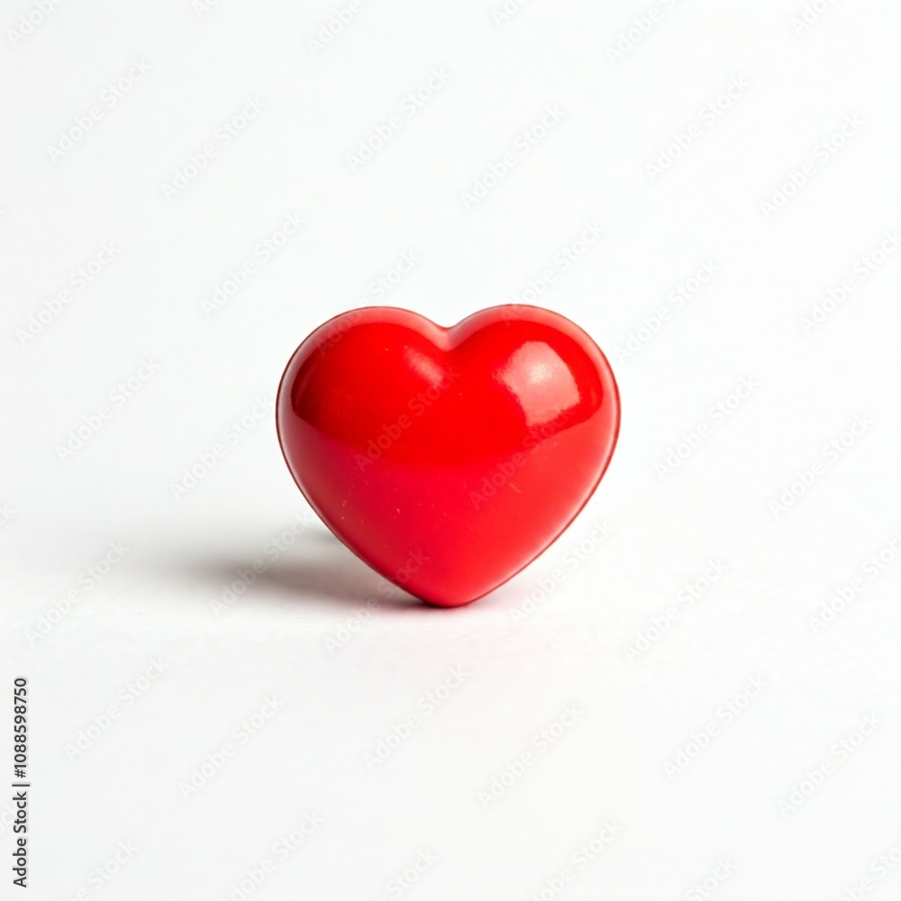 red heart on white background red heart on white background