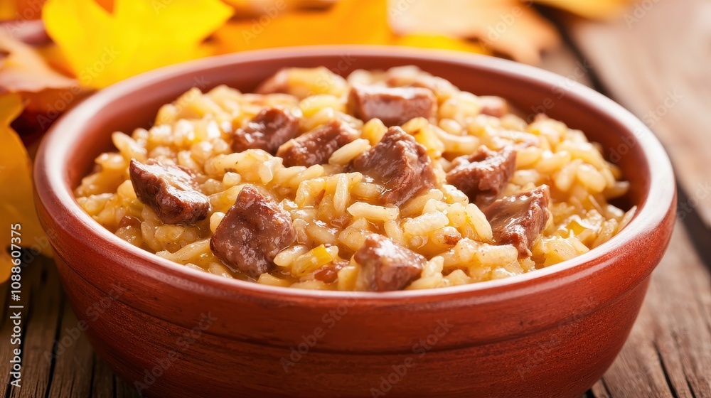 Harvesting Autumn Flavors Cozy Wild Mushroom Risotto Recipe Home Kitchen Food Photography Rustic Setting Comfort Food Harvesting Autumn Flavors Cozy Wild Mushroom Risotto Recipe Home Kitchen Food Photography Rustic Setting Comfort Food