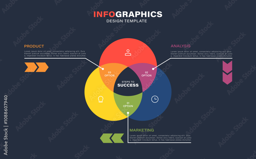 Naklejka premium Infographic diagram chart template for business start up presentation with diagram elements. Vector illustration.