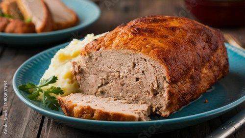 Meatloaf with Mashed Potatoes
