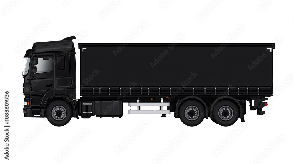 Cargo truck isolated on transparent background, logistics and transportation. Cargo truck isolated on transparent background, logistics and transportation.