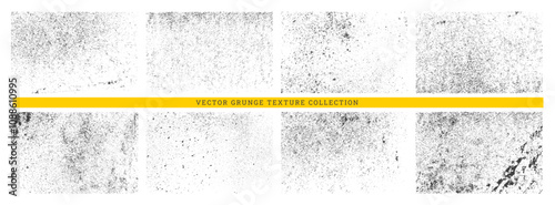 Grunge overlay texture banner collection, Different types of texture stamps set. Vector collection, grunge, distressed, texture, background, vintage collection