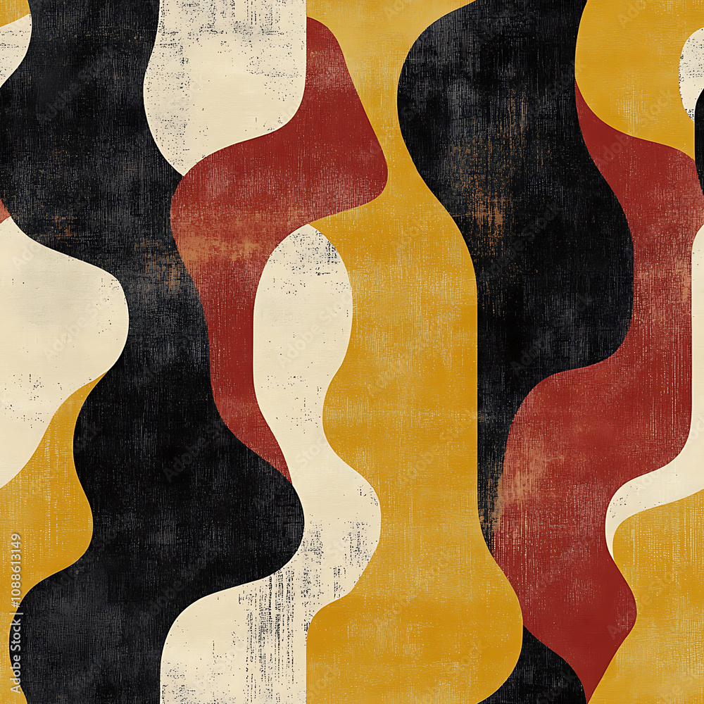 Colorful abstract shapes create a vibrant wall design reflecting modern art styles pattern Colorful abstract shapes create a vibrant wall design reflecting modern art styles pattern