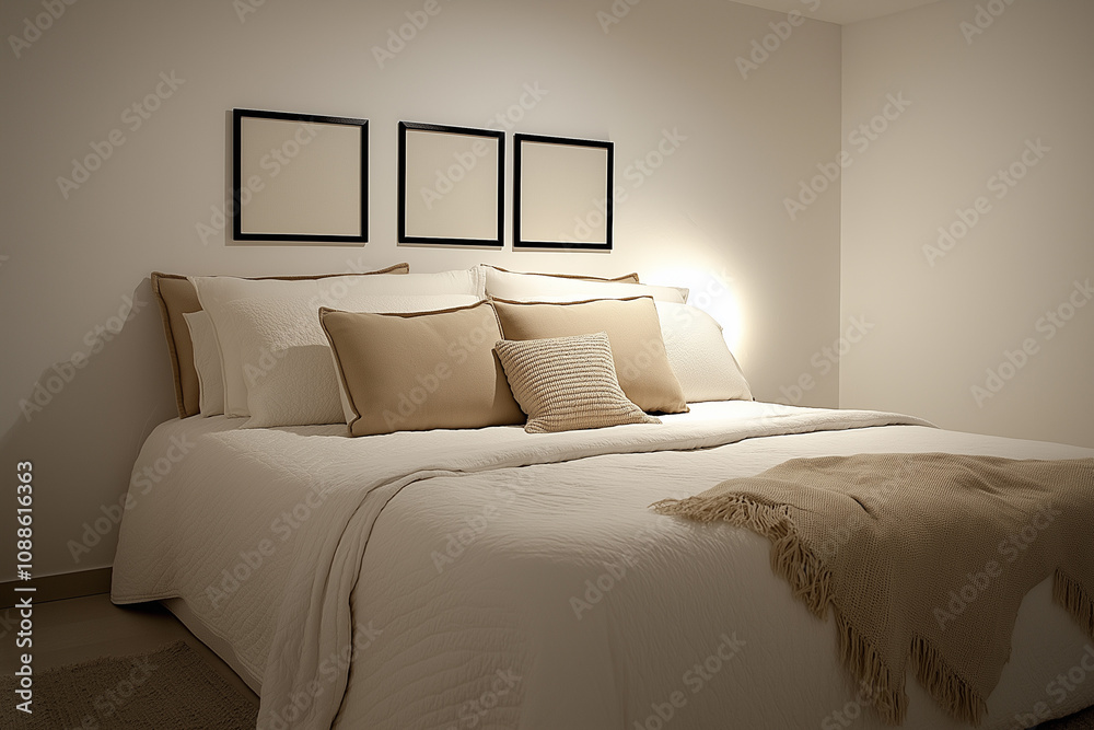 Obraz premium hotel room with bed