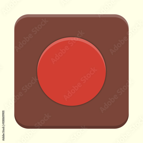 Free Download Record app button icon. Red button application icon - GFXLoad