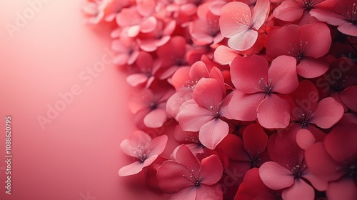 A vibrant arrangement of pink flowers against a soft background.