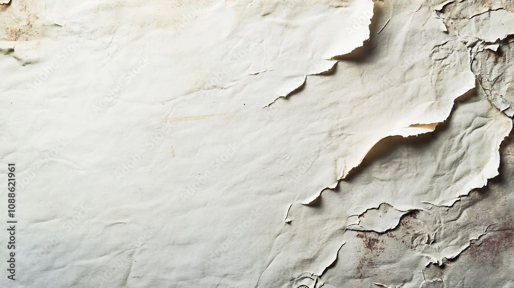 Worn and Torn Grunge Notebook Cover Paper on White Background Worn and Torn Grunge Notebook Cover Paper on White Background