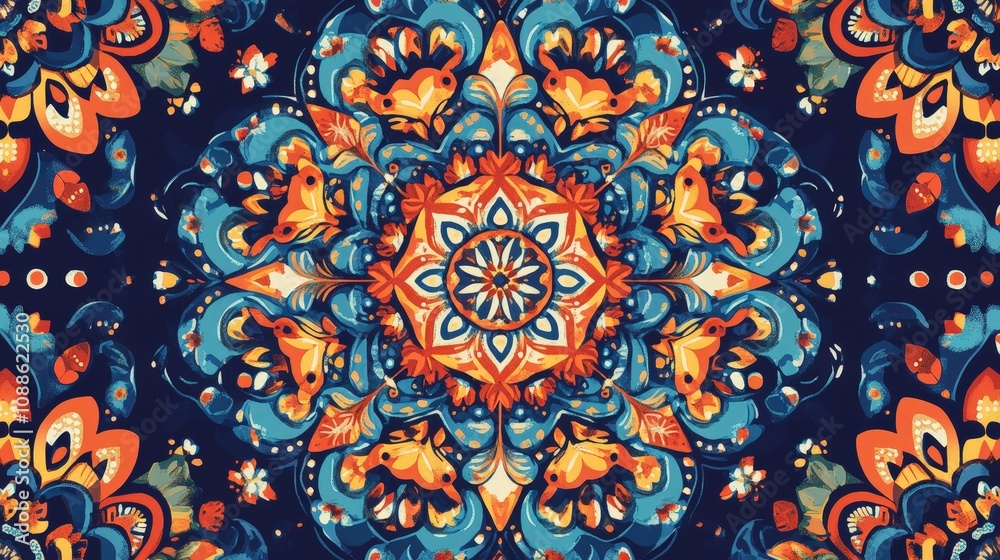 Kaleidoscope patterns are a riot of colors and shapes, creating vibrant, ever-changing designs.
