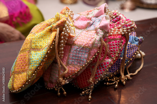 multi color potli purse