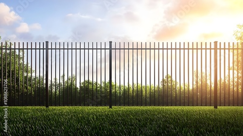 Robust Metal Fence for Industrial Applications