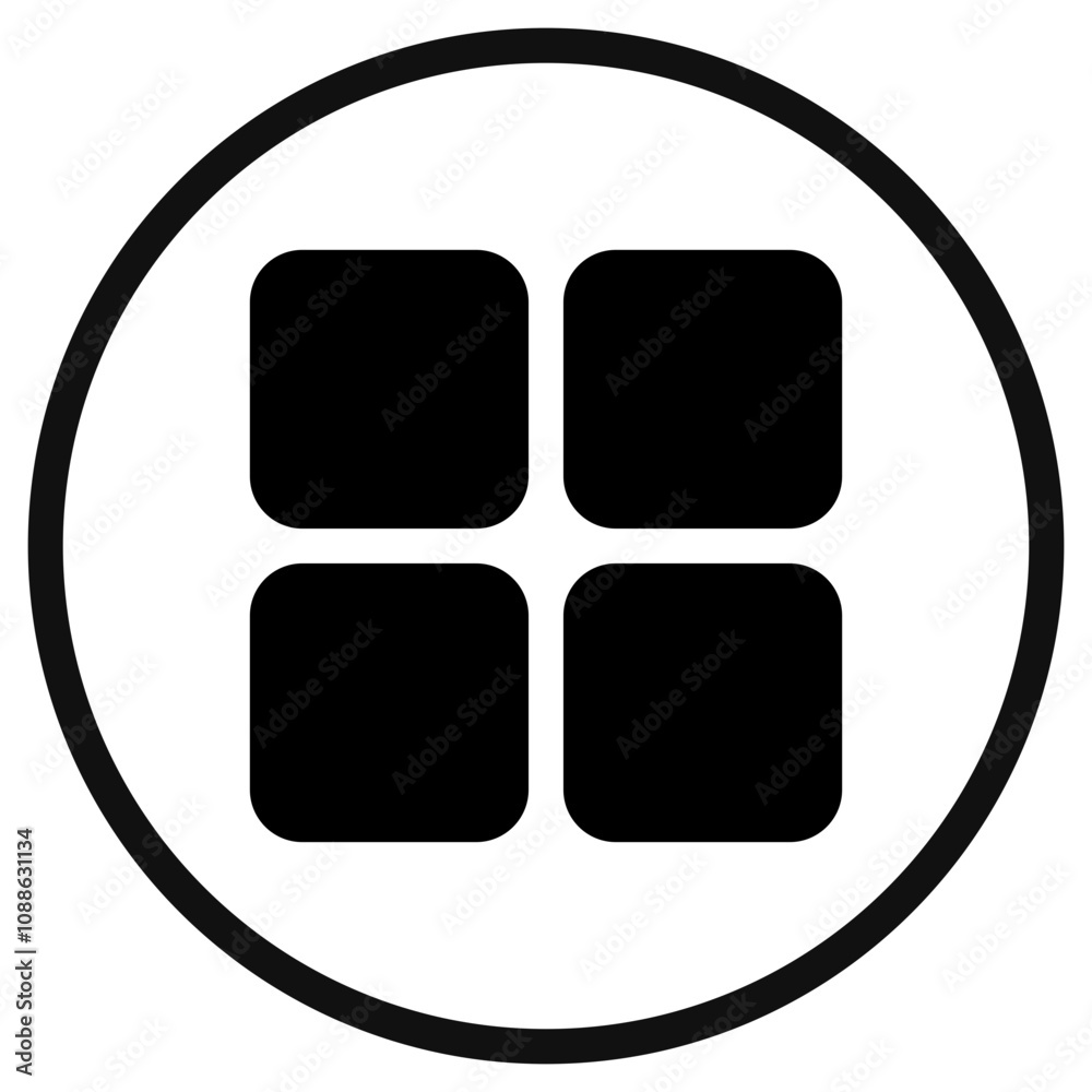 Editable vector square grid icon. Part of a big icon set family. Perfect for web and app interfaces, presentations, infographics, etc Editable vector square grid icon. Part of a big icon set family. Perfect for web and app interfaces, presentations, infographics, etc