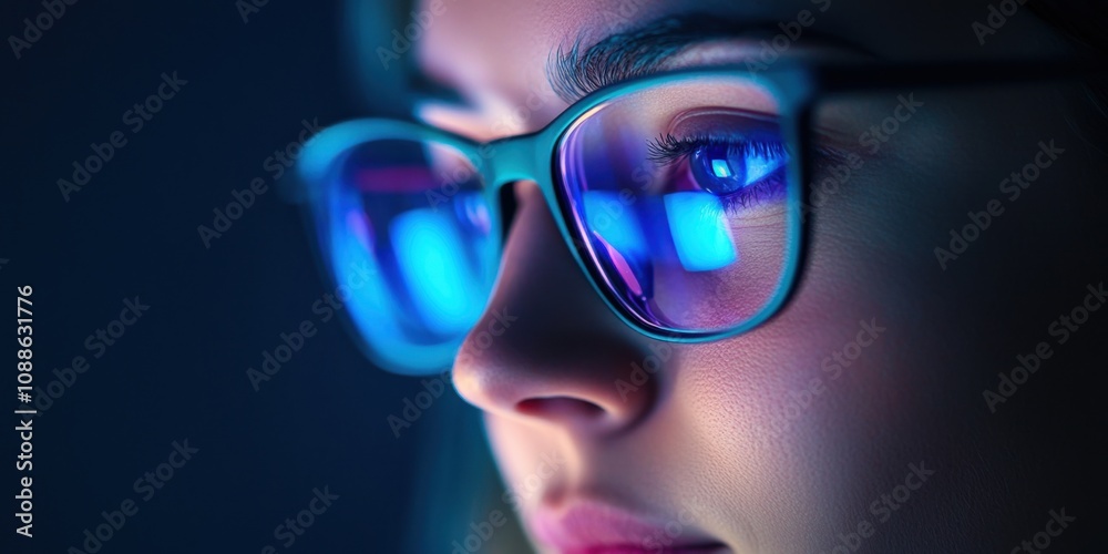 Engaged focus on technology digital workspace close-up image calm environment introspective concept Engaged focus on technology digital workspace close-up image calm environment introspective concept
