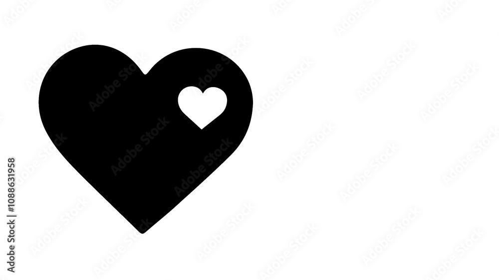 Valentine day icon theme on a white background