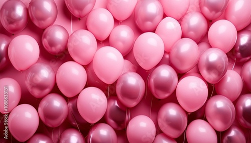 pink ballons background