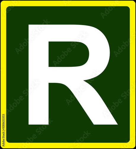 Primary route ring road sign