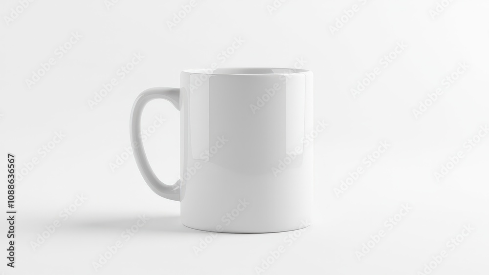 A premium mug display mockup with a glossy finish, ideal for showcasing custom branding or logos. A premium mug display mockup with a glossy finish, ideal for showcasing custom branding or logos.