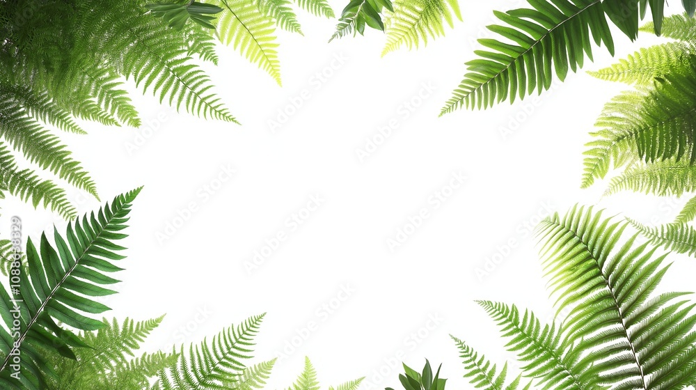 Summer tropical background, fern leaves. Summer tropical background, fern leaves.