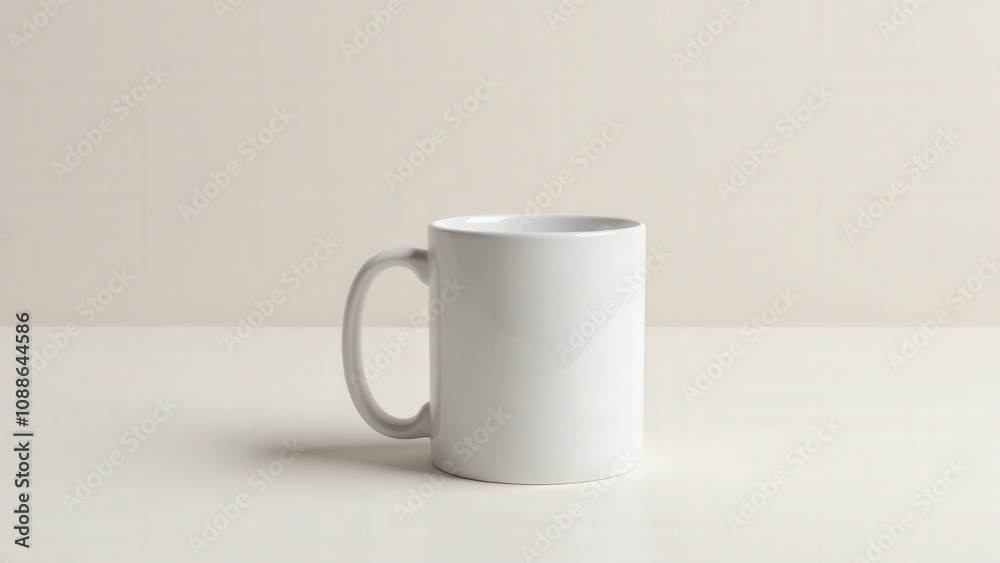 A professional modern mug mockup showcasing a blank ceramic mug, perfect for personalized artwork. A professional modern mug mockup showcasing a blank ceramic mug, perfect for personalized artwork.