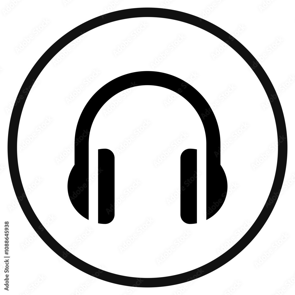 Editable vector headphones earmuffs icon. Black, transparent white background. Part of a big icon set family. Perfect for web and app interfaces, presentations, infographics, etc Editable vector headphones earmuffs icon. Black, transparent white background. Part of a big icon set family. Perfect for web and app interfaces, presentations, infographics, etc