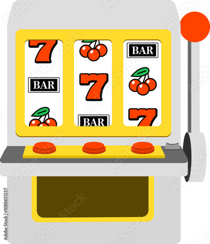 スロットマシンのイラスト　はずれ