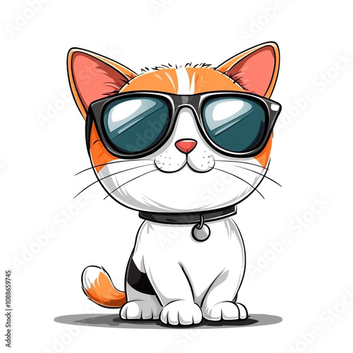 Cool Cat in Sunglasses photo