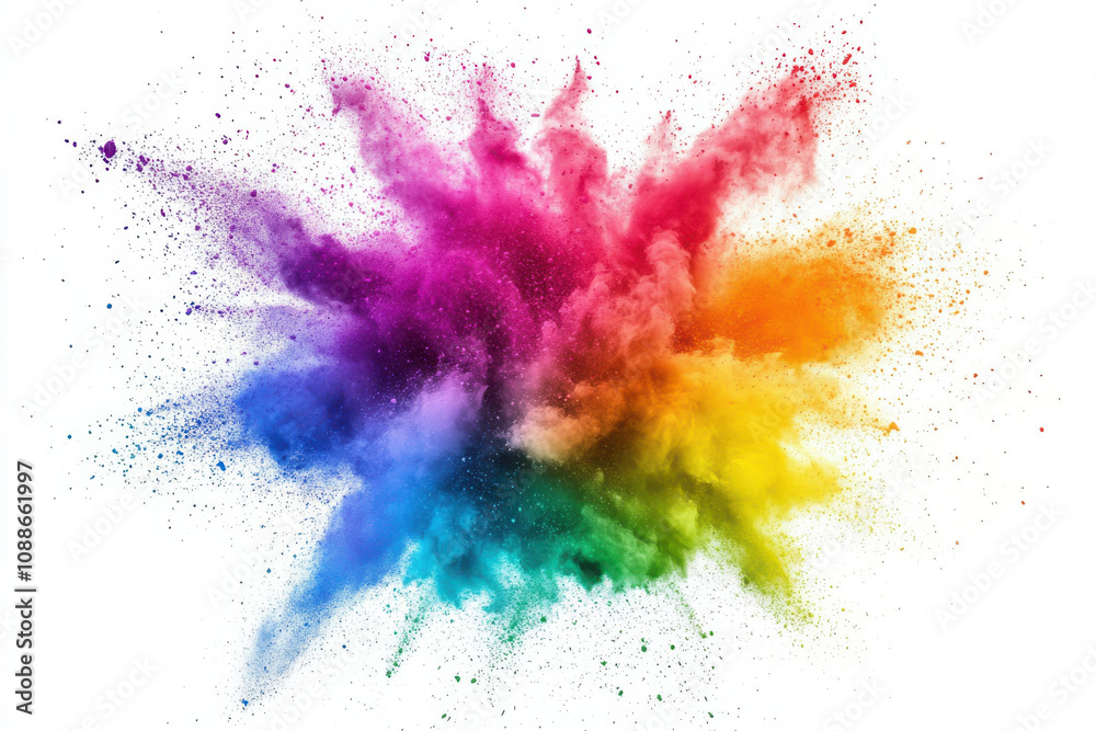 vibrant explosion of colorful powder creates stunning visual effect, showcasing spectrum of hues from blue to red. This dynamic image captures essence of creativity and joy vibrant explosion of colorful powder creates stunning visual effect, showcasing spectrum of hues from blue to red. This dynamic image captures essence of creativity and joy