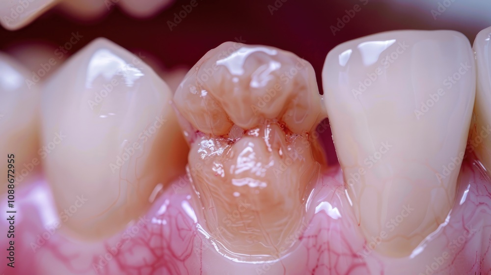 Removable partial denture. Medically accurate tooth 3D illustration Removable partial denture. Medically accurate tooth 3D illustration