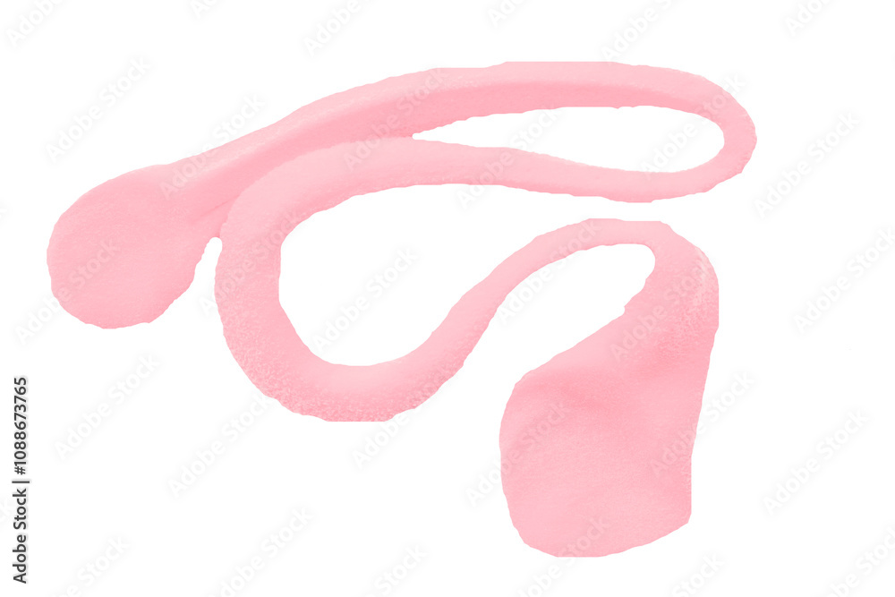 Pink clay texture isolated on transparent background. Pink clay texture isolated on transparent background.