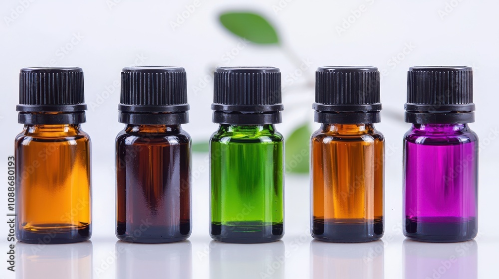 Vibrant Oil Bottles for Blending and Artistic Displays Vibrant Oil Bottles for Blending and Artistic Displays