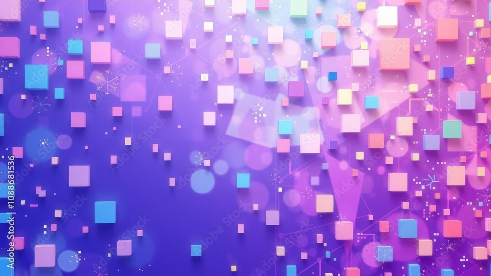 Multicolored 3D block background tech wallpaper with pink and blue pastel colors 3D render, design, graphics, pattern Multicolored 3D block background tech wallpaper with pink and blue pastel colors 3D render, design, graphics, pattern