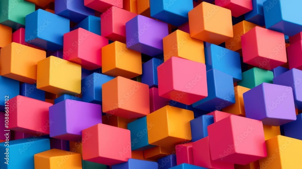 Multicolored 3D block background with pink and grey hues, tech wallpaper, cubes, geometric, colorful Multicolored 3D block background with pink and grey hues, tech wallpaper, cubes, geometric, colorful