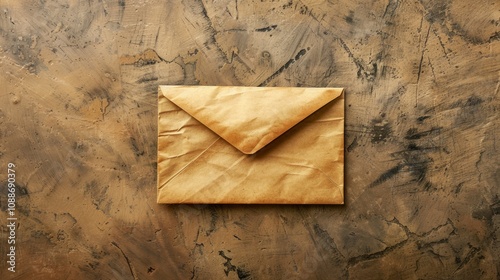 An envelope, representing email.