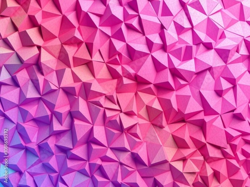 Vibrant high tech surface featuring multicolored three dimensional tetrahedrons texture, high tech, abstract, vibrant