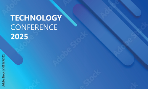 Technology conference poster template