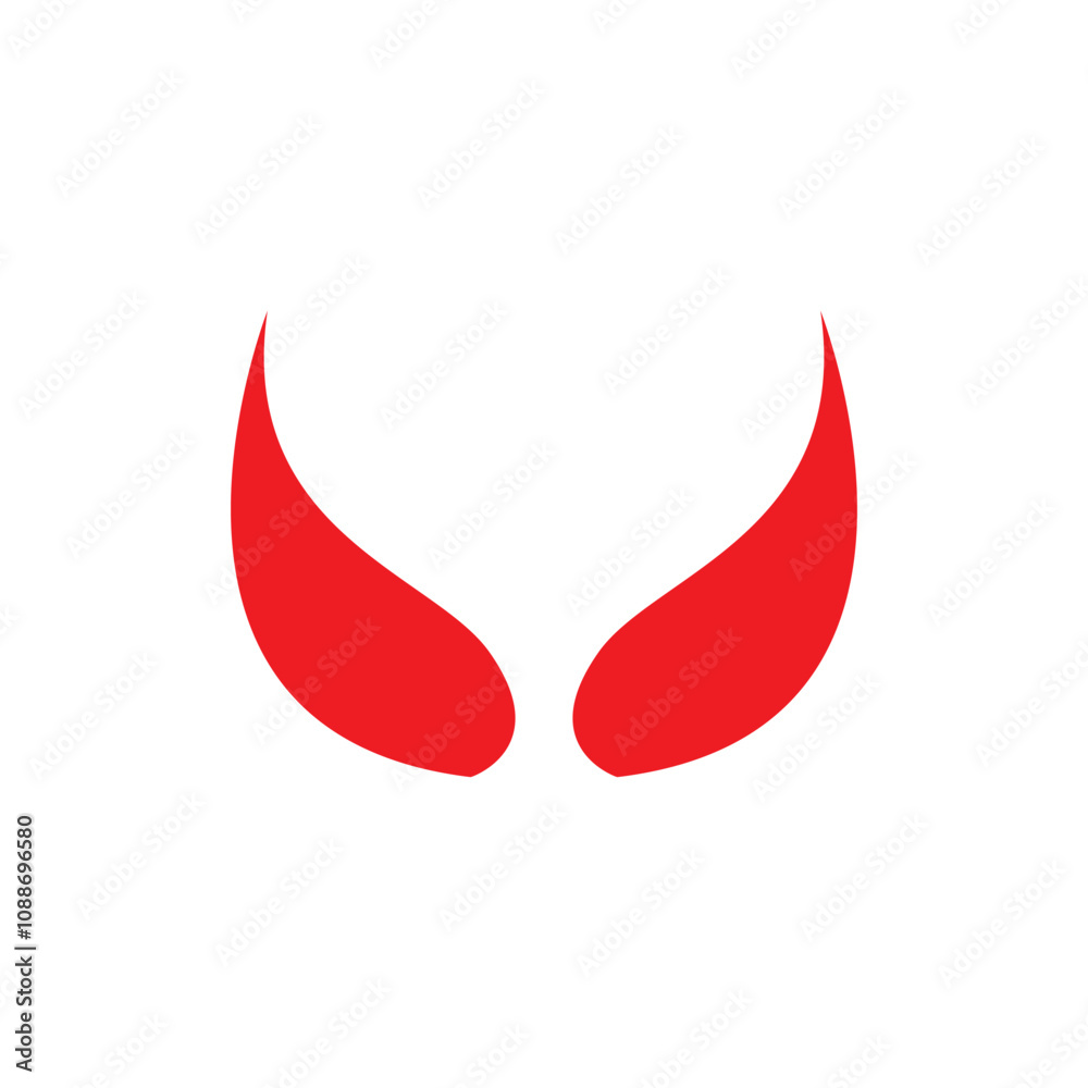 Devil horn Vector icon design illustration Template Devil horn Vector icon design illustration Template