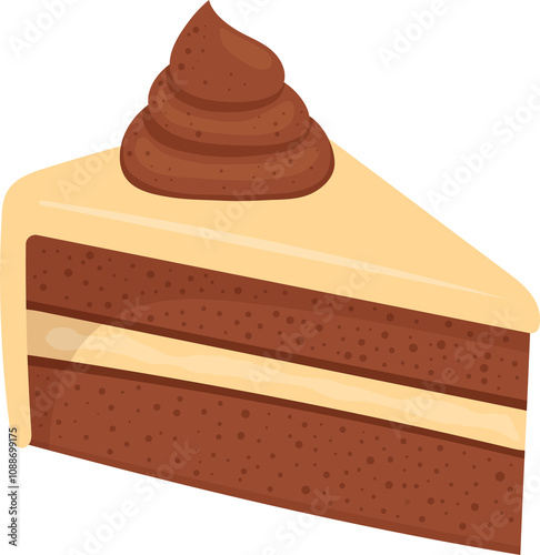 Cake slice illustration