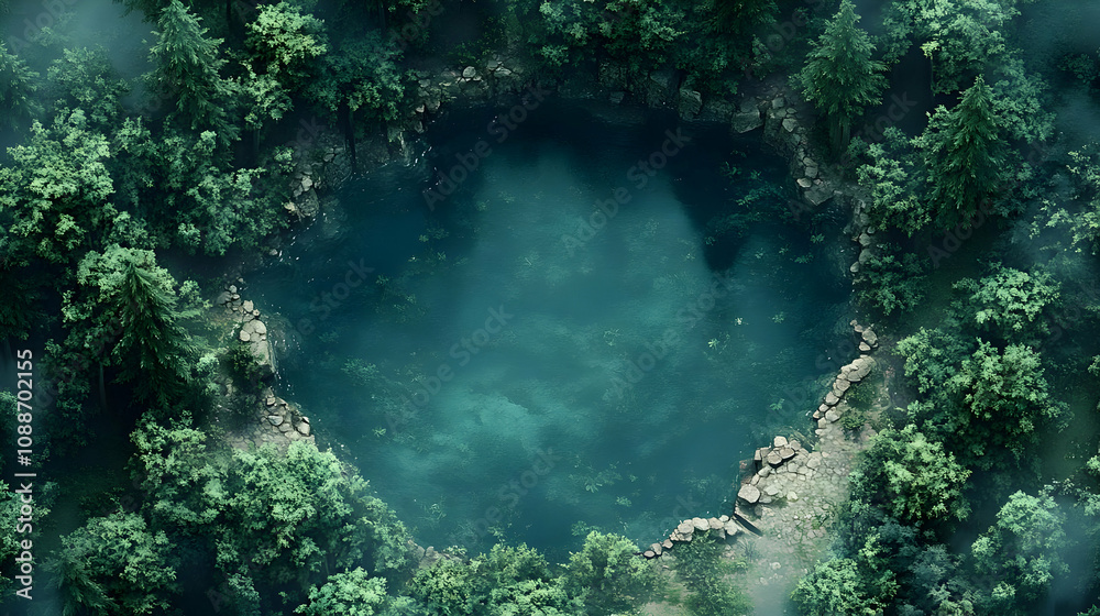 Hidden Forest Lake: Nature's Serene Oasis Mysteriously Beckons Hidden Forest Lake: Nature's Serene Oasis Mysteriously Beckons
