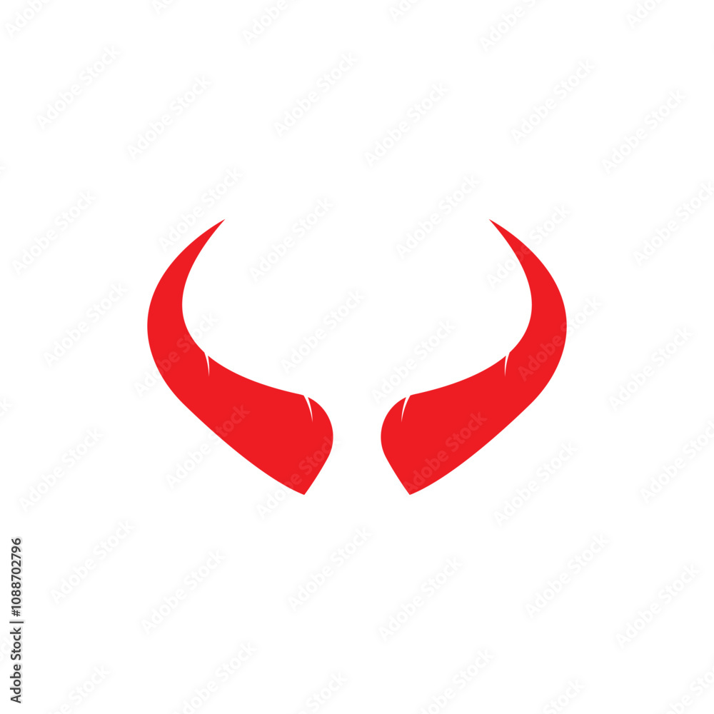 Devil horn Vector icon design illustration Template Devil horn Vector icon design illustration Template