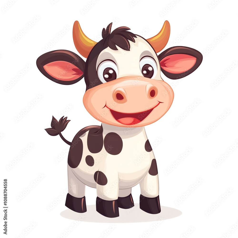 Cute Cartoon Cow