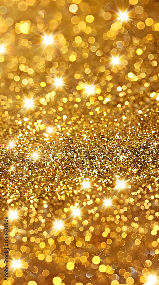 Seamless gold glitter background with uniform sparkling particles and soft golden light Seamless gold glitter background with uniform sparkling particles and soft golden light