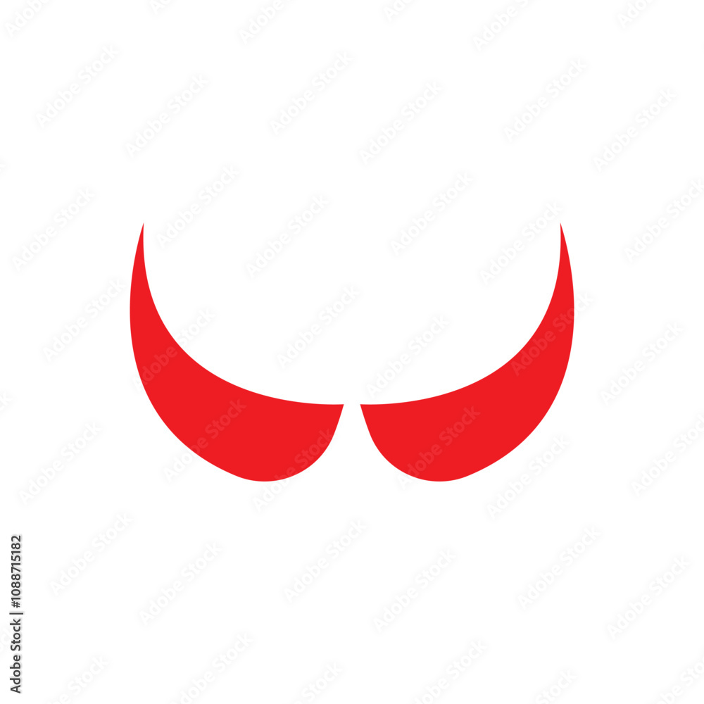 Devil horn Vector icon design illustration Template Devil horn Vector icon design illustration Template