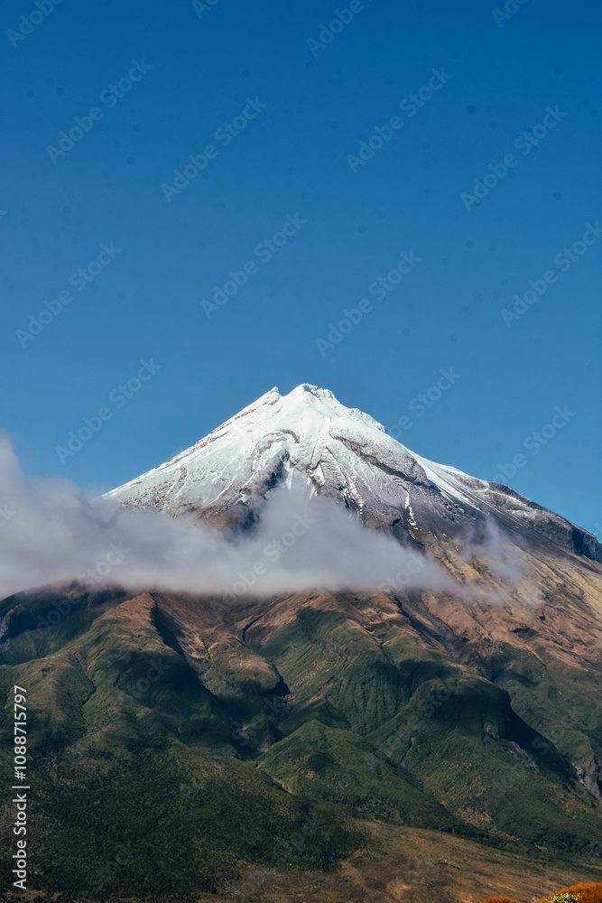 Fotografía del Monte Taranaki en Nueva Zelanda. Fotografía del Monte Taranaki en Nueva Zelanda.