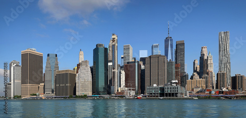 panoramic views of the New York City Manhattan