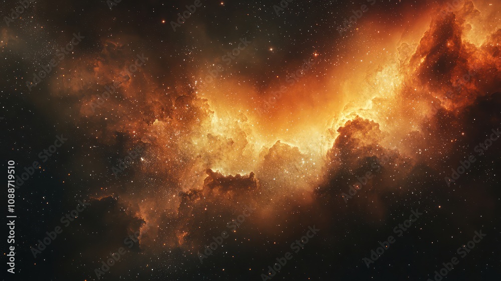 A conceptual image of a cosmic explosion in deep space, illustrating the birth of a star A conceptual image of a cosmic explosion in deep space, illustrating the birth of a star