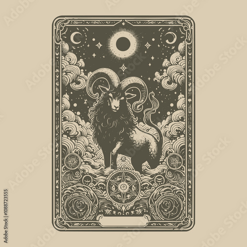 capricorn ouija tarot tattoo for cosmic themes