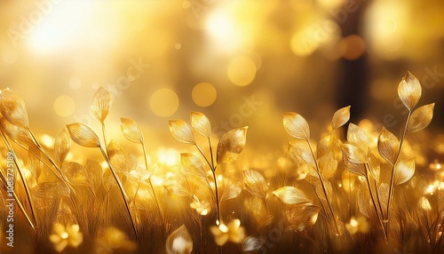 gold spring or summer background elegant abstract background