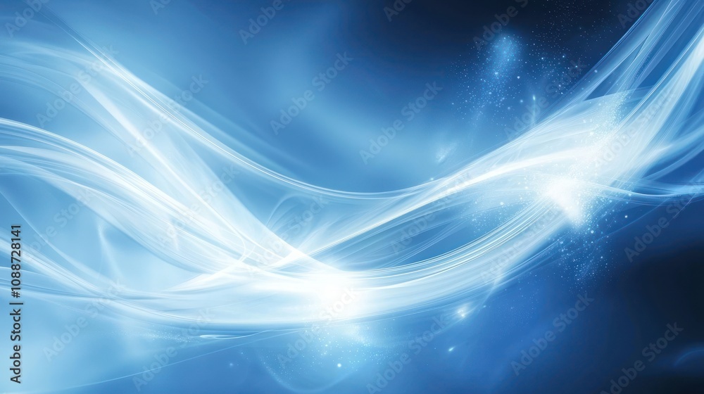 A dynamic blue digital abstract background with swirling patterns and energetic elements A dynamic blue digital abstract background with swirling patterns and energetic elements