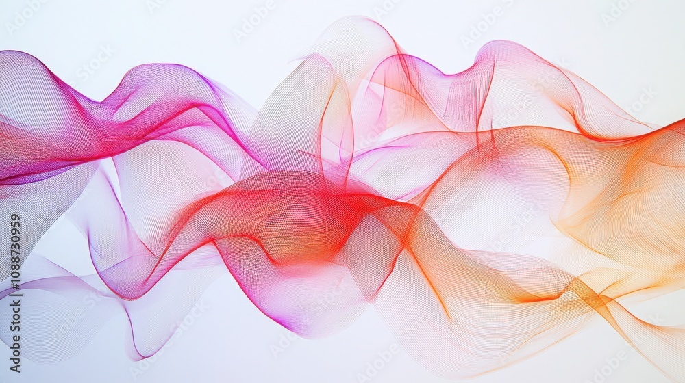 An abstract illustration featuring colorful waves in shades of pink, orange, and purple, creating a visually striking and dynamic composition. An abstract illustration featuring colorful waves in shades of pink, orange, and purple, creating a visually striking and dynamic composition.
