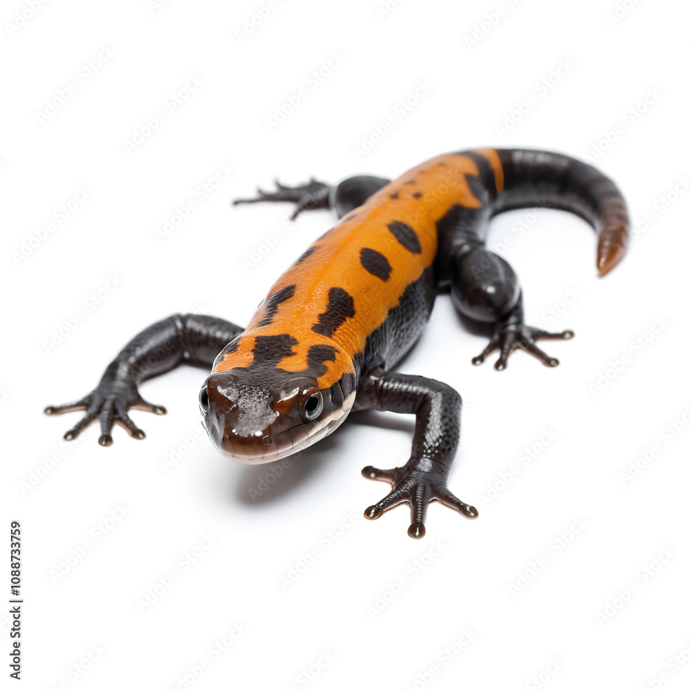 Fototapeta premium lizard on white background